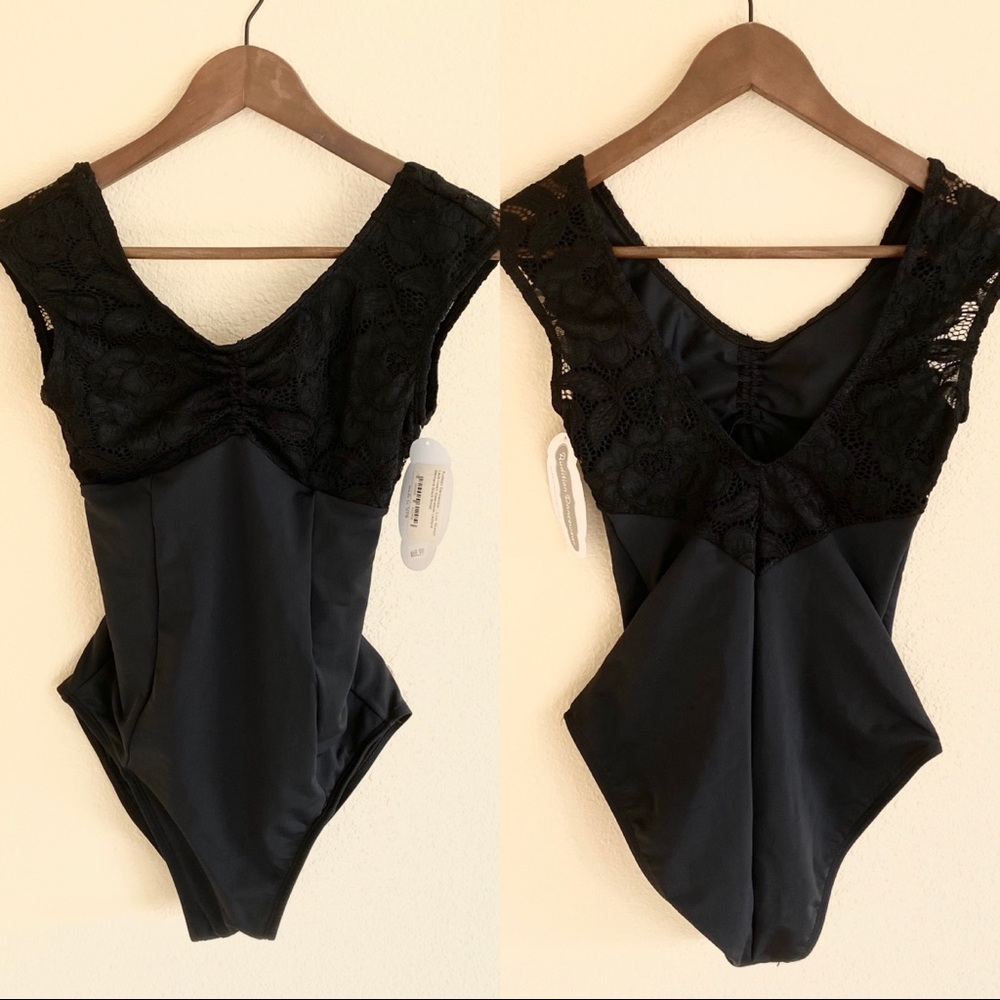 Audition Dancewear Black Lace Leotard